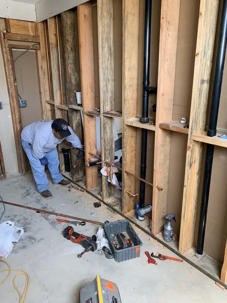 Commercial rough-in plumbing for Gas Line Repair in Lacey